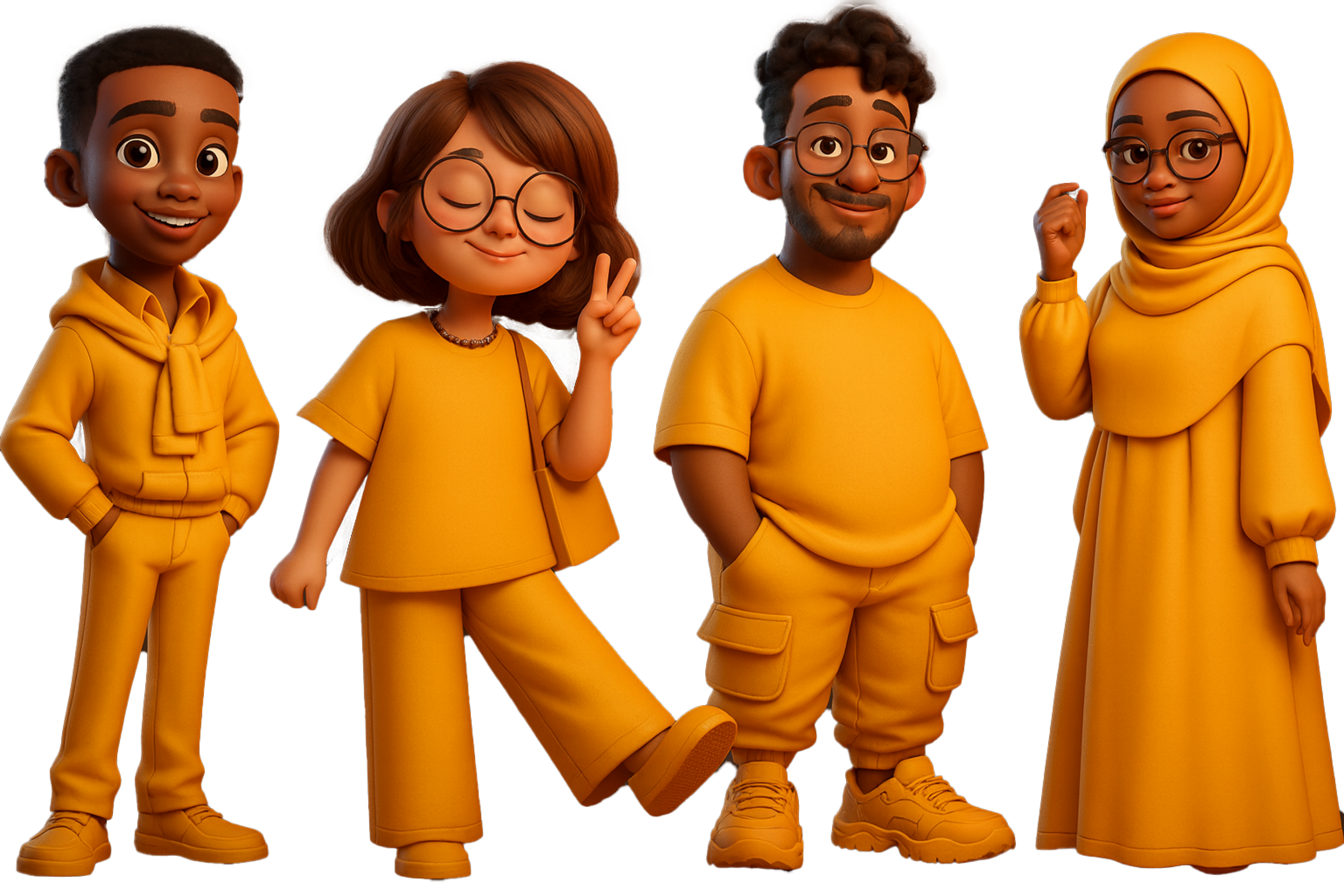 Trybb community — diverse group of users in yellow